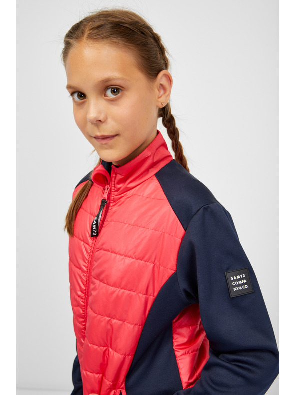 Sam 73 Plavo-roza prošivena jakna za djevojčice SAM 73 Nurnia