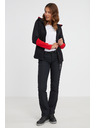 Sam 73 Crveno-crna ženska majica s kapuljačom na patentni zatvarač SAM 73 Marta