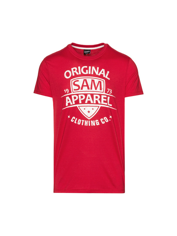 Sam 73 Crvena muška majica s printom SAM 73 Liam