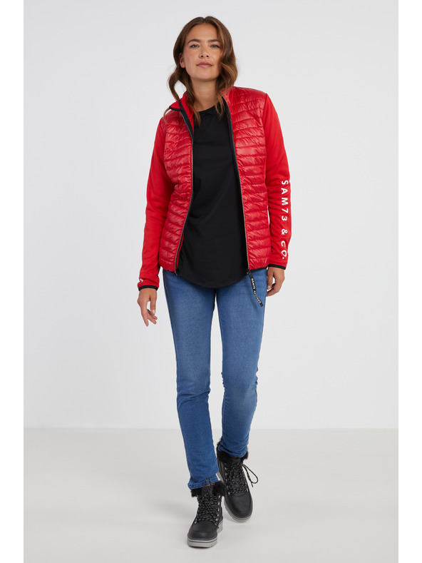 Sam 73 Crvena ženska lagana prošivena jakna SAM 73 Melman