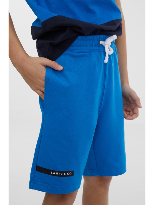 Sam 73 Plava dječačka trenirka kratke hlače SAM 73 Flop