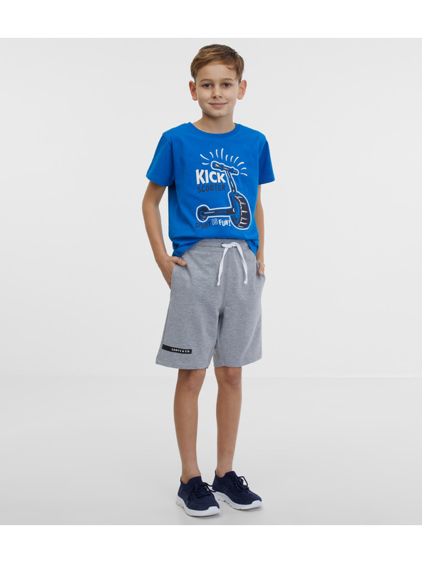 Sam 73 Siva dječačka trenirka kratke hlače SAM 73 Flop