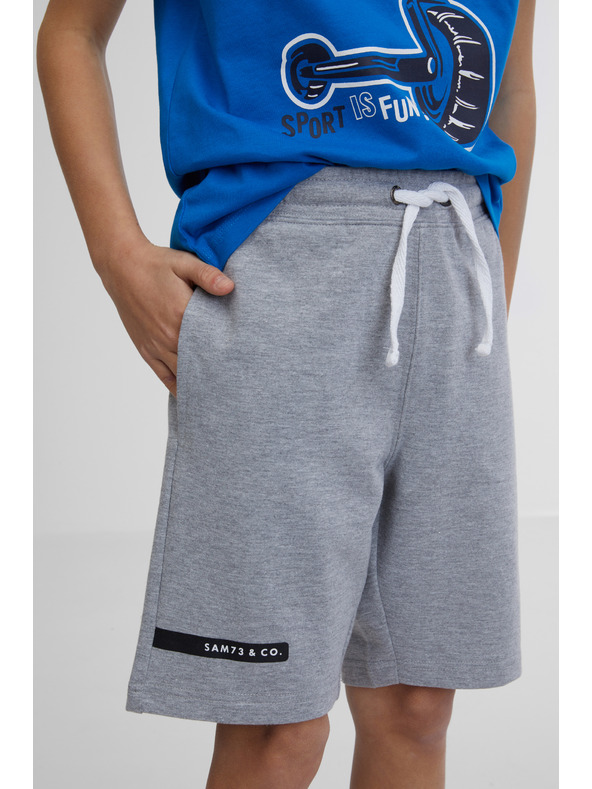 Sam 73 Siva dječačka trenirka kratke hlače SAM 73 Flop