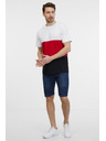 Sam 73 Bijelo-crvena muška majica kratkih rukava SAM 73 Norman