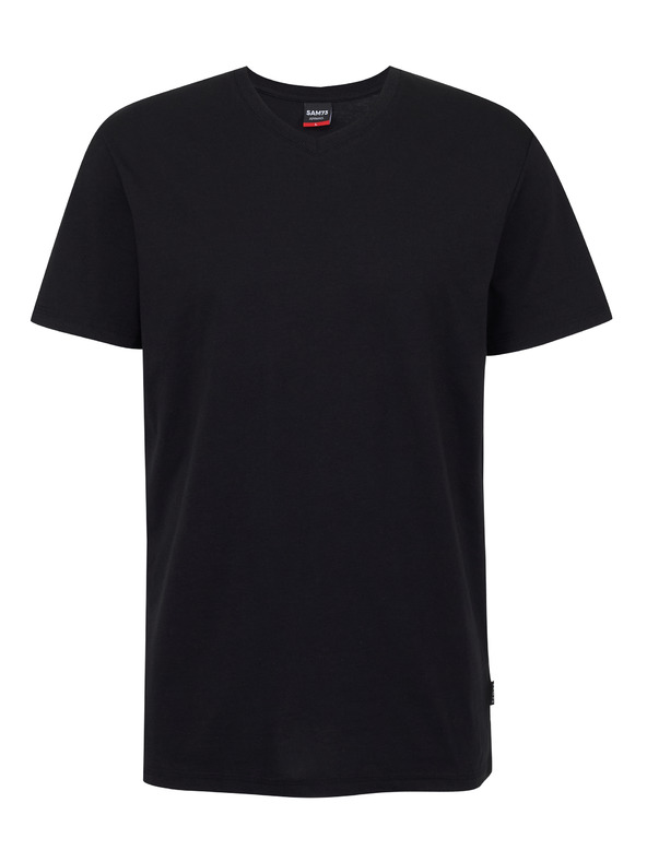 Sam 73 Crna muška majica kratkih rukava SAM 73 Fidel