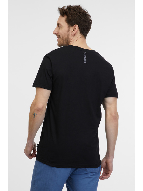 Sam 73 Crna muška majica kratkih rukava SAM 73 Fidel