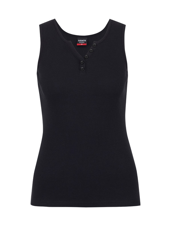 Sam 73 Crna ženska majica bez rukava SAM 73 Manuela