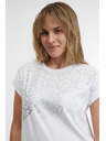 Sam 73 Bijela ženska majica SAM 73 Milagros