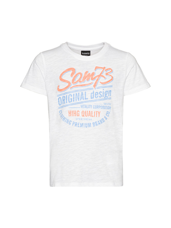 Sam 73 Bijela majica za dječake SAM 73 Archie