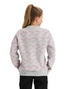 Sam 73 Svijetlo siva dukserica s uzorkom za djevojčice SAM 73