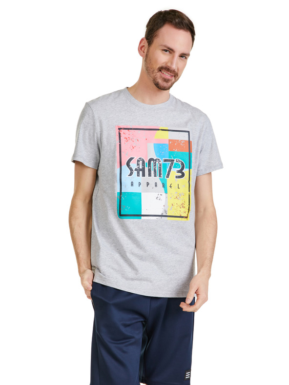 Sam 73 Siva muška tigrasta košulja SAM 73 Elijah