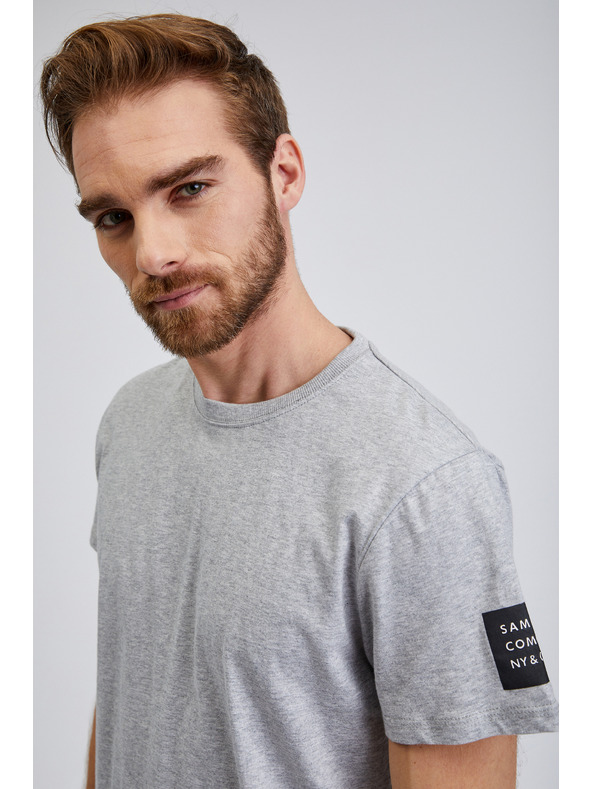 Sam 73 Svijetlo siva muška majica kratkih rukava SAM 73 Freddie
