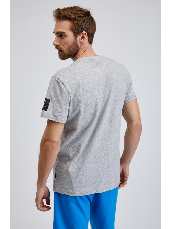 Sam 73 Svijetlo siva muška majica kratkih rukava SAM 73 Freddie