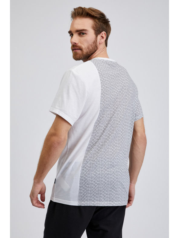 Sam 73 Svijetlo siva muška majica s uzorkom SAM 73 Paul