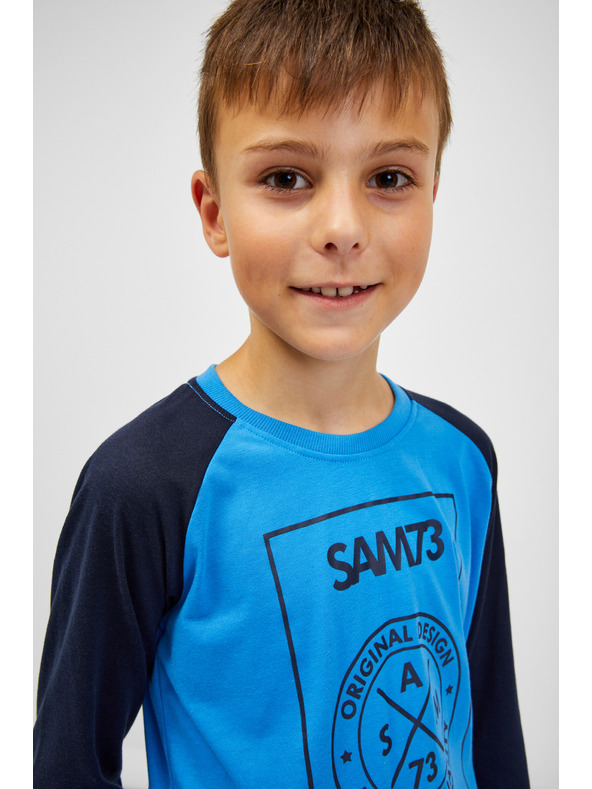 Sam 73 Crno-plava majica za dječake SAM 73 Jack