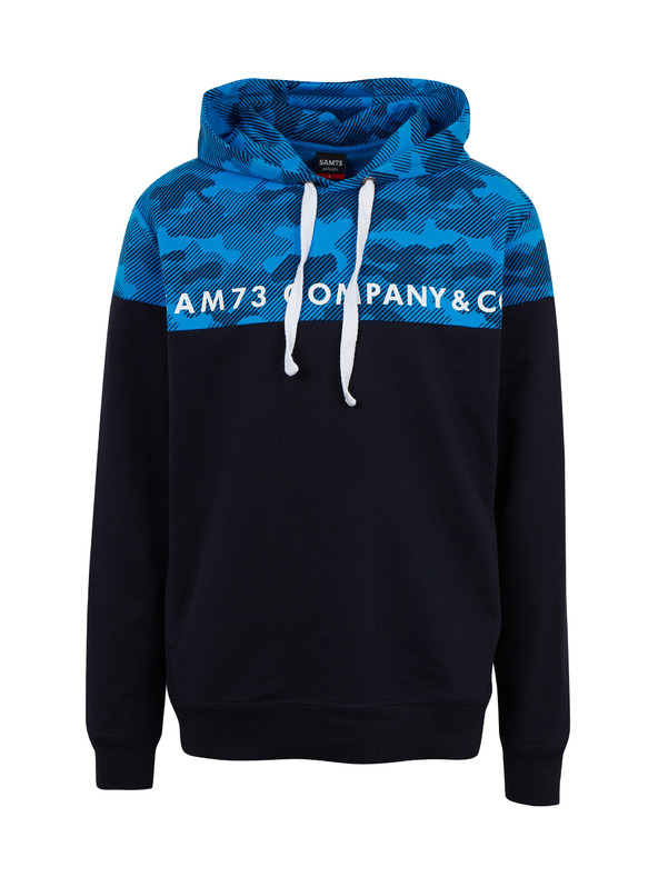 Sam 73 Plava muška majica s kapuljačom SAM73 Aquamarine