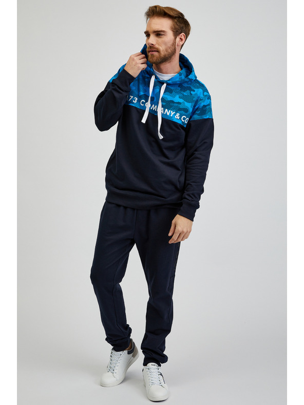 Sam 73 Plava muška majica s kapuljačom SAM73 Aquamarine