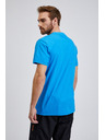 Sam 73 Plava muška pamučna majica s printom SAM73 Almandit