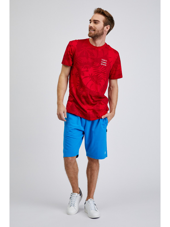 Sam 73 SAM73 Sculptor crvena muška majica s uzorkom