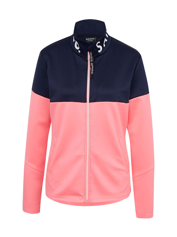 Sam 73 Plavo-ružičasta ženska majica s patentnim zatvaračem SAM73 Octans