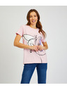 Sam 73 Roza ženska majica s printom SAM73 Musca