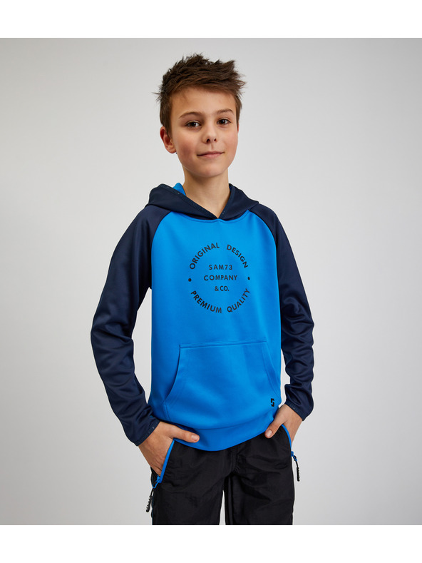 Sam 73 Plava majica s kapuljačom SAM73 Draco za dječake