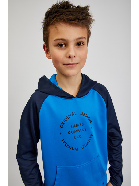 Sam 73 Plava majica s kapuljačom SAM73 Draco za dječake