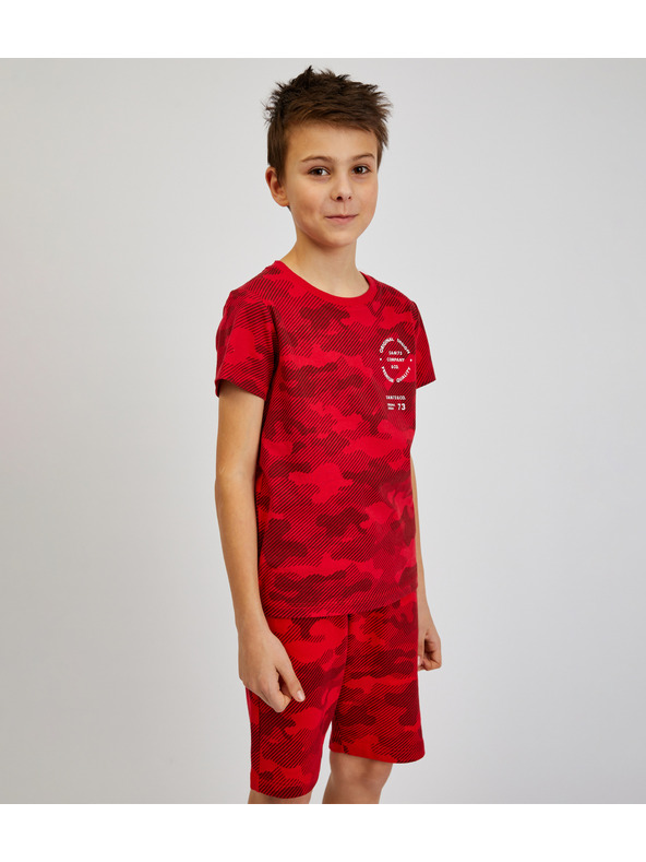 Sam 73 Crvena dječačka pamučna vojna majica SAM73 Hydrus