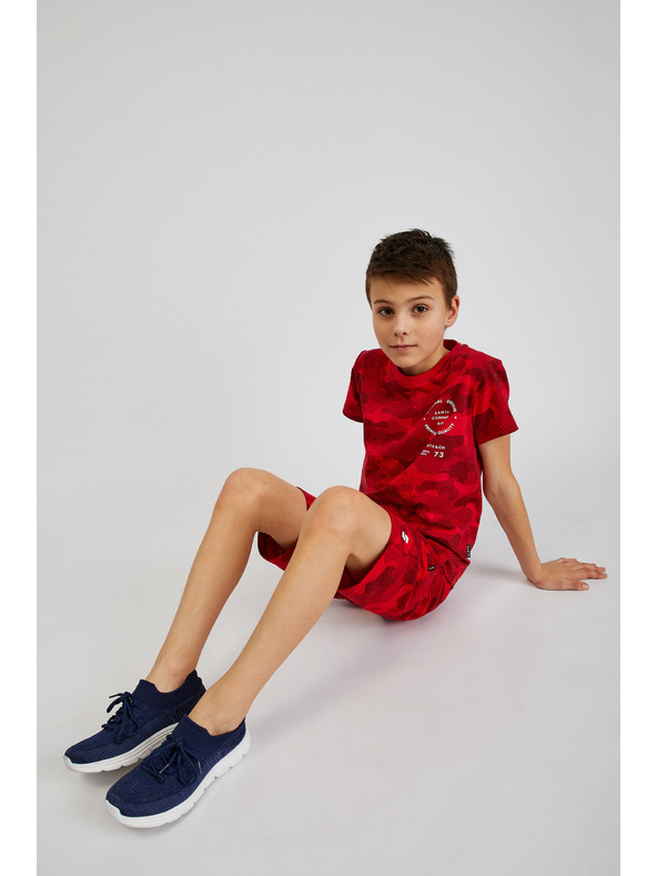 Sam 73 Crvena dječačka pamučna vojna majica SAM73 Hydrus