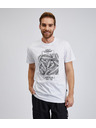 Sam 73 Bijela muška pamučna majica s printom SAM73 Almandit