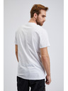 Sam 73 Bijela muška pamučna majica s printom SAM73 Almandit