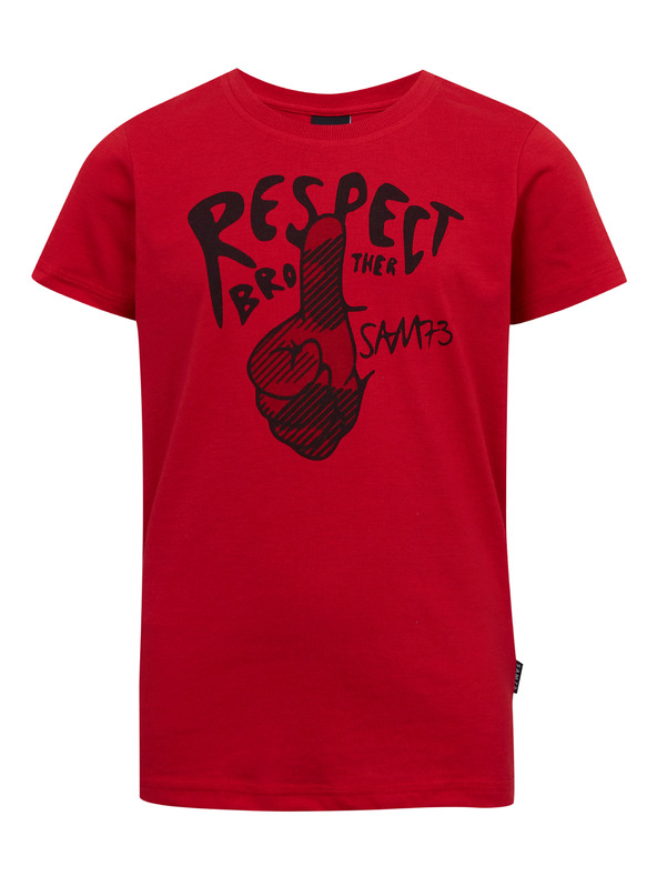 Sam 73 Crvena dječačka majica s printom SAM73 Scutum