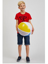Sam 73 Crvena dječačka majica s printom SAM73 Scutum
