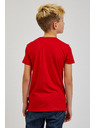 Sam 73 Crvena dječačka majica s printom SAM73 Scutum