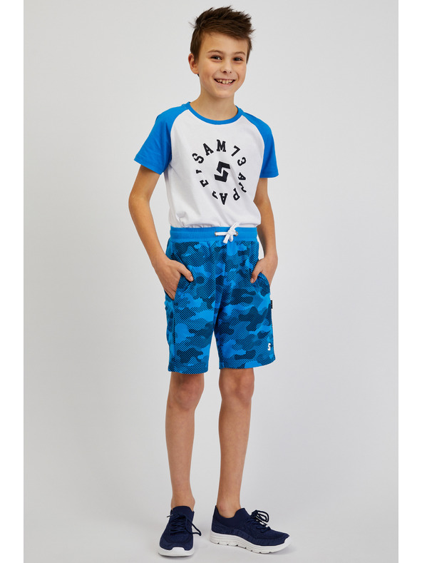 Sam 73 Plava dječačka trenirka vojne kratke hlače SAM73 Jerem