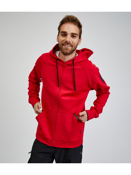 Sam 73 Crvena muška majica s kapuljačom na patentni zatvarač SAM73 Beryl