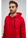 Sam 73 Crvena muška majica s kapuljačom na patentni zatvarač SAM73 Beryl