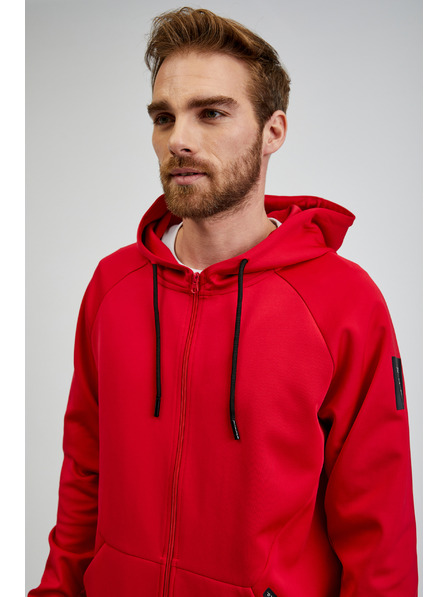 Sam 73 Crvena muška majica s kapuljačom na patentni zatvarač SAM73 Beryl