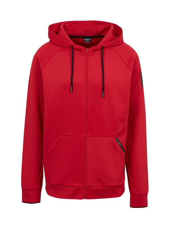 Sam 73 Crvena muška majica s kapuljačom na patentni zatvarač SAM73 Beryl