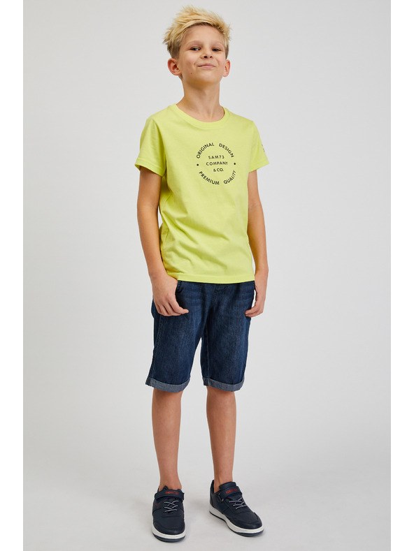 Sam 73 Žuta dječačka pamučna majica SAM73 Pyrop