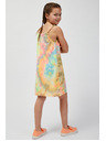 Sam 73 Zeleno-žuta ljetna haljina s uzorkom za djevojčice SAM73 Equuleus