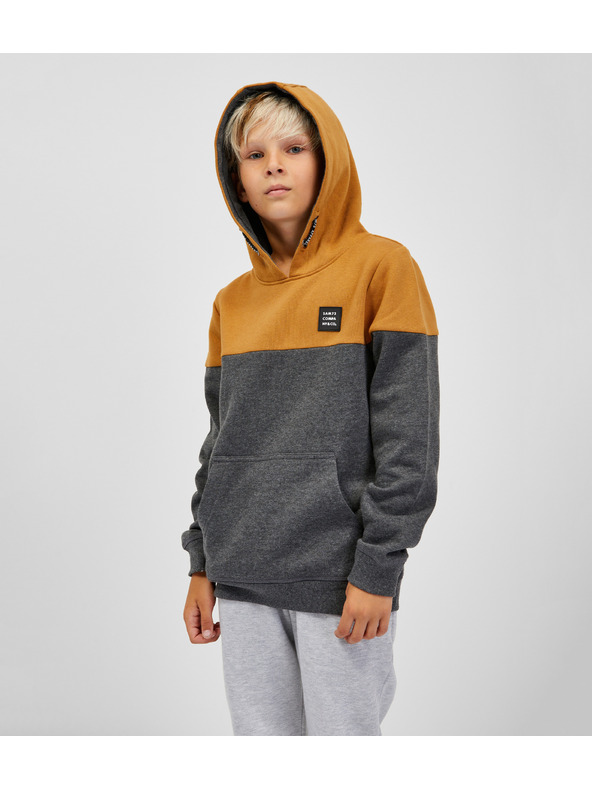 Sam 73 Sivo-smeđa majica s kapuljačom za dječake SAM 73 Sall