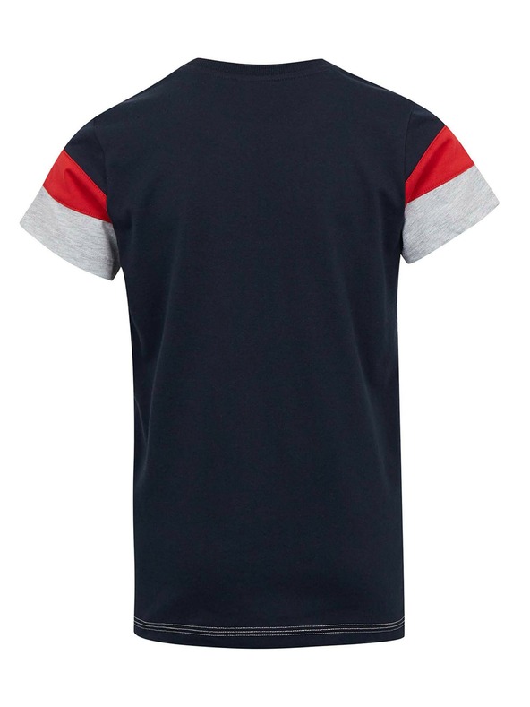 Sam 73 Plavo-siva dječačka majica kratkih rukava s brindovima SAM 73 Kallan