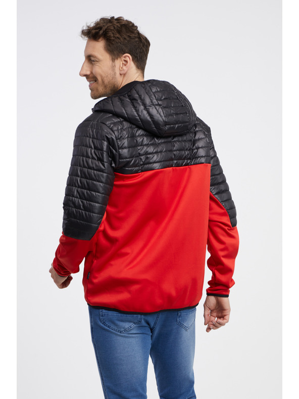 Sam 73 Crno-crvena muška lagana prošivena jakna SAM 73 Vader