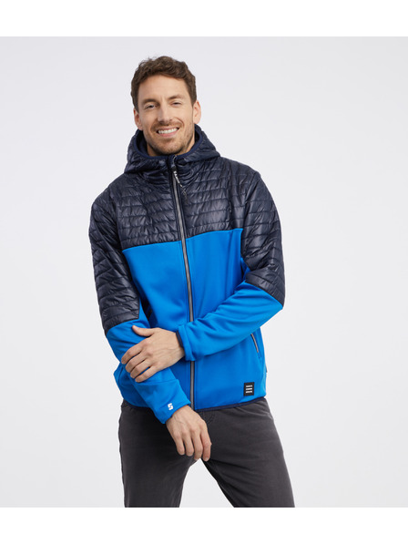 Sam 73 Crno-plava muška lagana prošivena jakna SAM 73 Vader