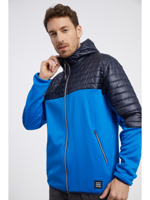 Sam 73 Crno-plava muška lagana prošivena jakna SAM 73 Vader