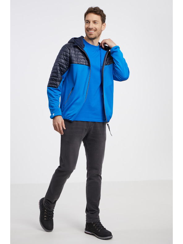 Sam 73 Crno-plava muška lagana prošivena jakna SAM 73 Vader