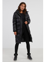 Sam 73 Crni ženski zimski proštepani oversized kaput SAM 73