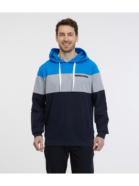 Sam 73 Plavo-crna muška majica s kapuljačom SAM 73 Gerado