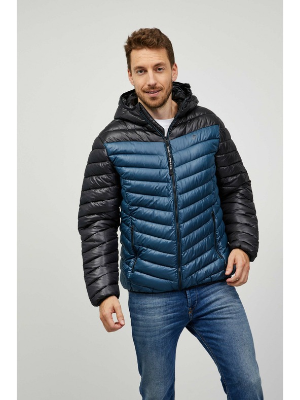 Sam 73 Crno-plava muška prošivena jakna SAM 73 Ulrik